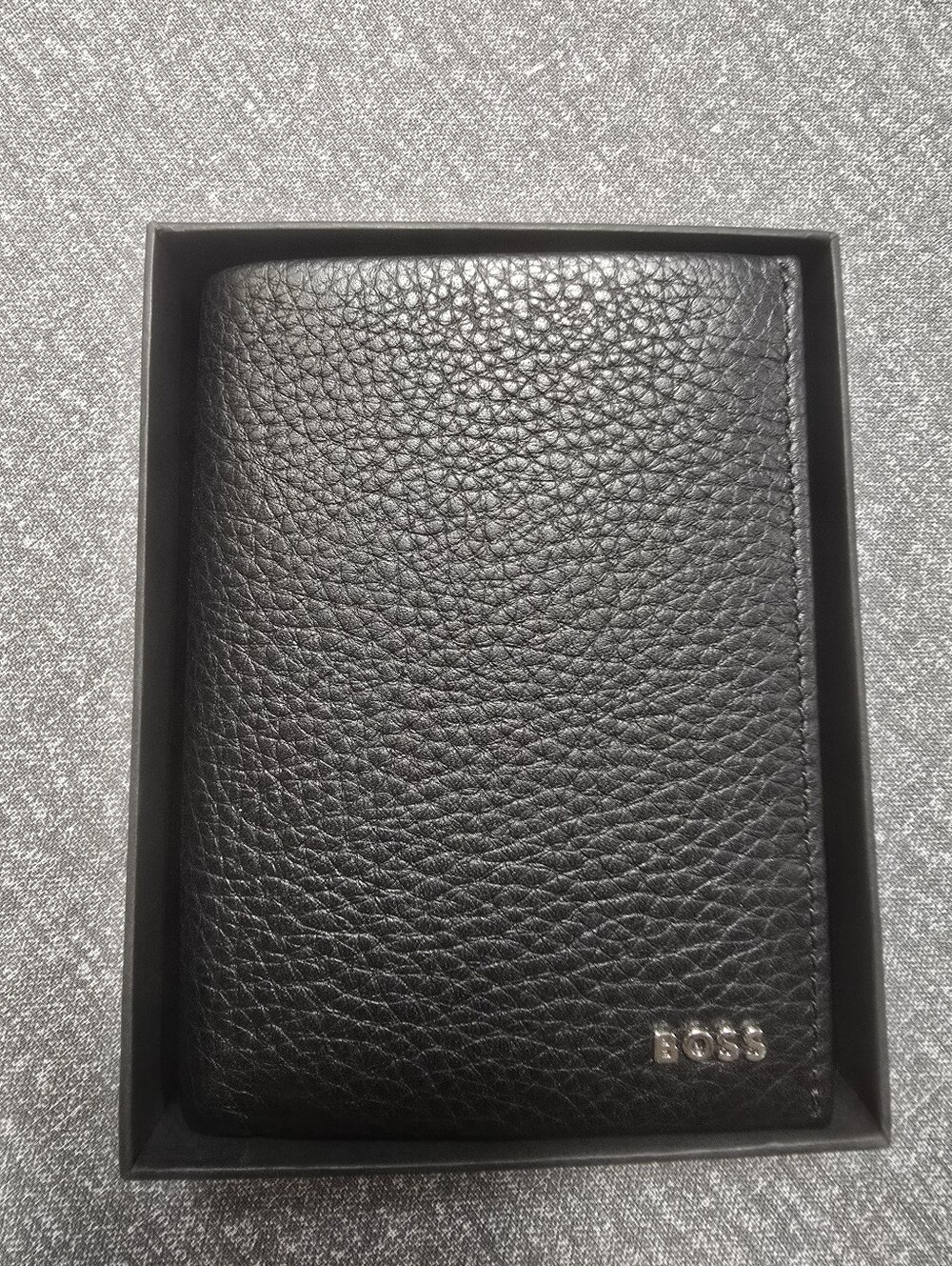 BOSS Black Leather Men’s Bi-Fold Wallet